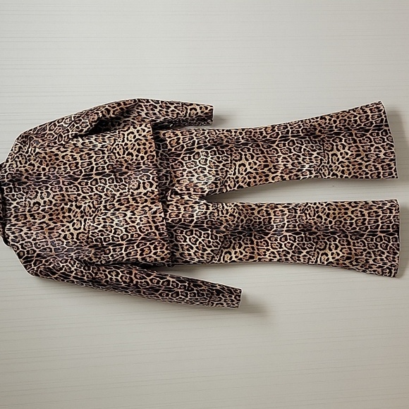 Labelrail X Dyspnea Leopard Print Jacket and Pants Set Womens Sz 8. NWT Indie - Picture 5 of 6
